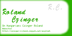 roland czinger business card